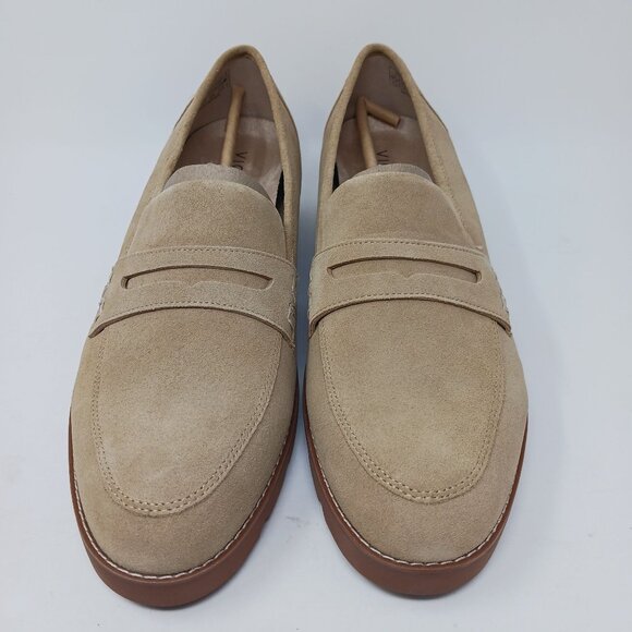 NEW Vionic Cheryl II Suede Loafers Size 12W Lug Sole Penny Loafers Corpcore - Picture 8 of 11